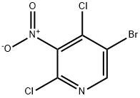 5-broMo-2,4-dichloro-3-nitropyridine Struktur