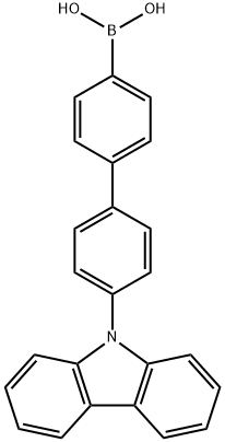 [4'-(9H-carbazole-9-yl)-1,1-biphenyl-4-yl]-boroonic acid
(CBp4BA) Struktur