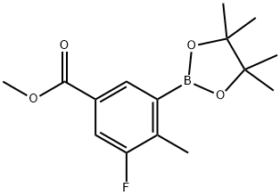 2-甲基-3-氟-5-(甲氧羰基)苯硼酸頻哪醇酯, 861905-22-8, 結(jié)構(gòu)式