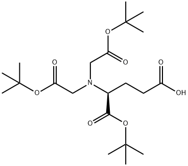 N,N-Bis[2-(1,1-diMethylethoxy)-2-oxoethyl]-L-glutaMic Acid 1-(1,1-DiMethylethyl) Ester Struktur