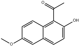 1-(2-Hydroxy-6-Methoxynaphthalen-1-yl)ethanone Struktur