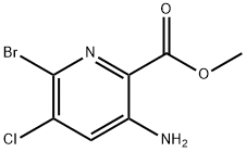 Methyl 3-aMino-6-broMo-5-chloropicolinate Struktur