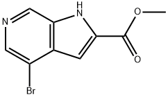 methyl 4-bromo-1H-pyrrolo[2,3-c]pyridine-2-carboxylate Struktur