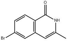 6-BroMo-3-Methylisoquinolin-1(2H)-one Struktur