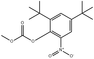 Carbonic acid 2,4-di-tert-butyl-6-Nitro-phenyl ester Methyl ester Struktur