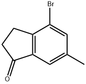 4-broMo-6-Methyl-2,3-dihydroinden-1-one Struktur