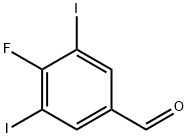 4-Fluoro-3,5-diiodobenzaldehyde, 97% Struktur