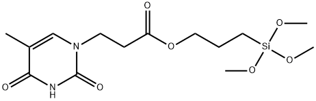 (3-(3-THYMINYL)PROPIONOXY)PROPYLTRIMETHOXYSILANE Struktur