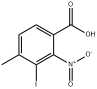 3-Iodo-4-methyl-2-nitrobenzoicacid Struktur