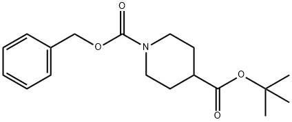 tert-Butyl N-carbobenzoxy-4-piperidinecarboxylate Struktur