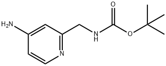 tert-butyl ((4-aMinopyridin-2-yl)Methyl)carbaMate Struktur