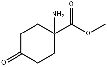 Methyl 1-amino-4-oxocyclohexanecarboxylate Struktur