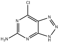 3H-1,2,3-Triazolo[4,5-d]pyriMidin-5-aMine, 7-chloro- Struktur