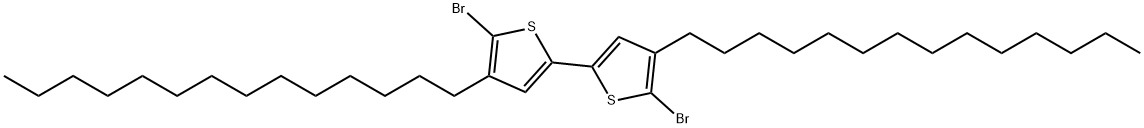 5,5'-dibroMo-4,4'-ditetradecyl-2,2'-bithiophene Struktur