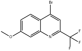 4-broMo-7-Methoxy-2(trifluoroMethyl)quinoline Struktur