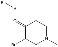 4-Piperidinone, 3-broMo-1-Methyl-, hydrobroMide Struktur