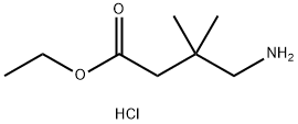 4-aMino-3,3-diMethyl-butyric acid ethyl ester hydrochloride Struktur