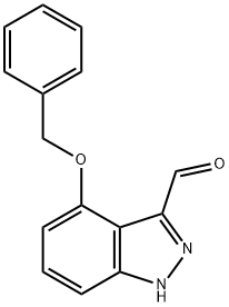 4-Benzyloxyindazole-3-carboxaldehyde Struktur