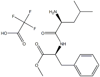 L-Phenylalanine, N-L-leucyl-, Methyl ester, Mono(trifluoroacetate) Struktur