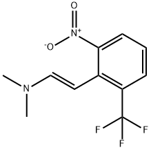 EthenaMine, N,N-diMethyl-2-[2-nitro-6-(trifluoroMethyl)phenyl]-, (1E)- Struktur