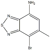 7-broMo-6-Methylbenzo[c][1,2,5]thiadiazol-4-aMine Struktur