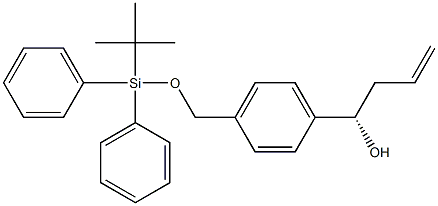 (S)-1-(4-(((tert-butyldiphenylsilyl)oxy)Methyl)phenyl)but-3-en-1-ol Struktur