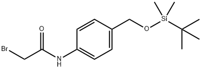 2-broMo-N-(4-(((tert-butyldiMethylsilyl)oxy)Methyl)phenyl)acetaMide Struktur