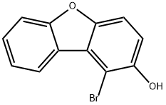 2-Dibenzofuranol, 1-broMo- Struktur