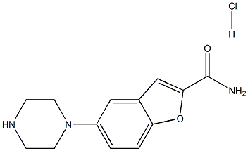 5-(1-哌嗪基)-2-苯并呋喃甲酰胺鹽酸鹽, 913730-87-7, 結(jié)構(gòu)式