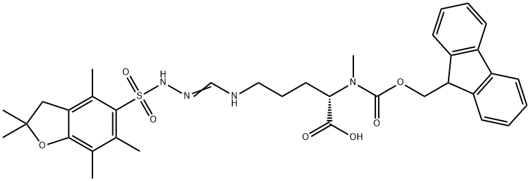 Fmoc-N-Me-Arg(pbf)-OH Struktur