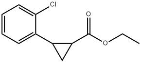 Ethyl 2-(2-chlorophenyl)cyclopropanecarboxylate Struktur