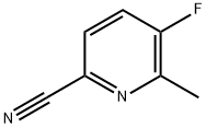 5-fluoro-6-Methyl-2-Pyridinecarbonitrile Struktur