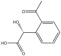 (R)-2-(2-Acetylphenyl)-2-hydroxyacetic acid Struktur