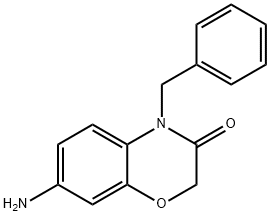 7-Amino-4-benzyl-4H-benzo[1,4]oxazin-3-one Struktur