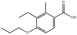 3-Ethyl-2-methyl-4-propoxybenzoic acid Struktur