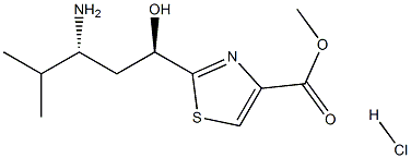 Methyl 2-((1R,3R)-3-aMino-1-hydroxy-4-Methylpentyl)thiazole-4-carboxylate hydrochloride Struktur