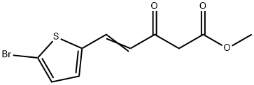 (E)-METHYL 5-(5-BROMOTHIOPHEN-2-YL)-3-OXOPENT-4-ENOATE Struktur