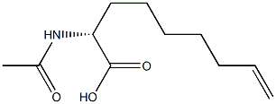 8-Nonenoic acid, 2-(acetylaMino)-, (2R)- Struktur