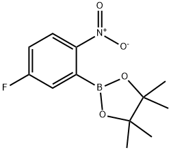 5-Fluoro-2-nitrobenzeneboronic acid pinacol ester, 96% Struktur