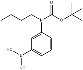 3-(N-BOC-N-ButylaMino)phenylboronic acid Struktur