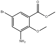 Methyl 3-aMino-5-broMo-2-Methoxybenzoate Struktur