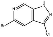 5-broMo-3-chloro-1H-pyrazolo[3,4-c]pyridine Struktur