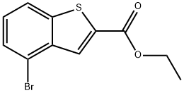 Ethyl 4-broMo-1-benzothiophene-2-carboxylate Struktur