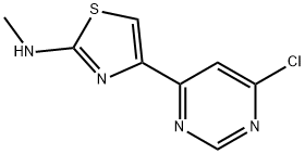 4-(6-ChloropyriMidin-4-yl)-N-Methylthiazol-2-aMine Struktur