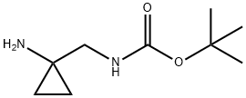 tert-butyl ((1-aMinocyclopropyl)Methyl)carbaMate Struktur