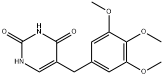 5-[(3,4,5-Trimethoxyphenyl)methyl]-2,4(1H,3H)-pyrimidinedione Struktur