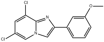 6,8-Dichloro-2-(3-Methoxyphenyl)iMidazo[1,2-a]pyridine Struktur