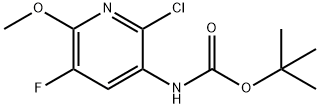 (2-Chloro-5-fluoro-6-Methoxy-pyridin-3-yl)-carbaMic acid tert-butyl ester Struktur