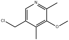 5-chloroMethyl-3-Methoxy-2,4-diMethylpyridine Struktur