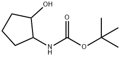 tert-butyl 2-hydroxycyclopentylcarbamate Struktur